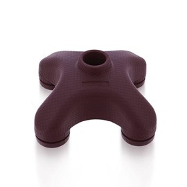 SafeTbase Self-Standing Cane Tip 16mm or 5/8" – Brown Non-Slip Rubber Tips for Sand, Grass, Pavement & Stairs | Universal Fit for Most Walking Canes | Durable, Self-Balancing, Non-Marking Base