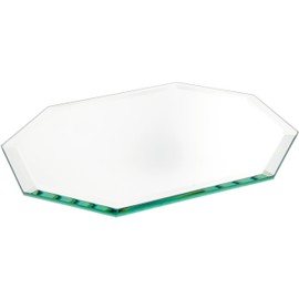 Plymor Long Octagon 5mm Beveled Glass Mirror, 7 inch x 9 inch (Pack of 2)