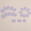 WAFOLOZE Light Purple Press on Nails Short, 24pcs Nails Press