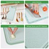 AiQInu Plastic Chopping Board, 37 x 25 cm, Rectangular Cutting