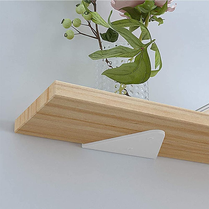 Pack of 2 Floating Shelf Brackets, Triangular Wall Bracket, Shelf