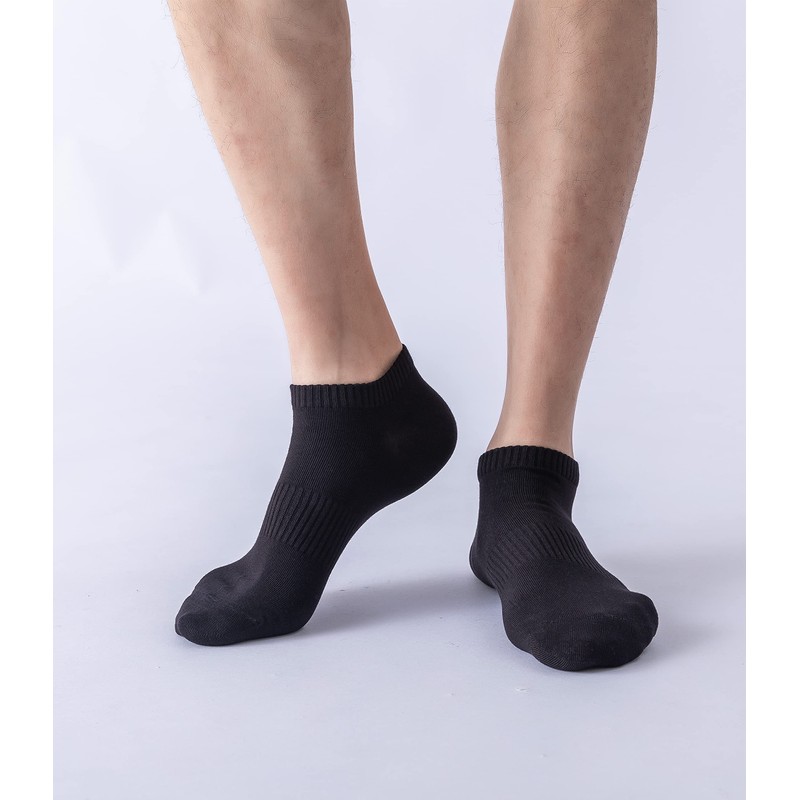 banerise Sneaker Socks, Ankle Socks, Plain, 100% Cotton (Excluding Elastic
