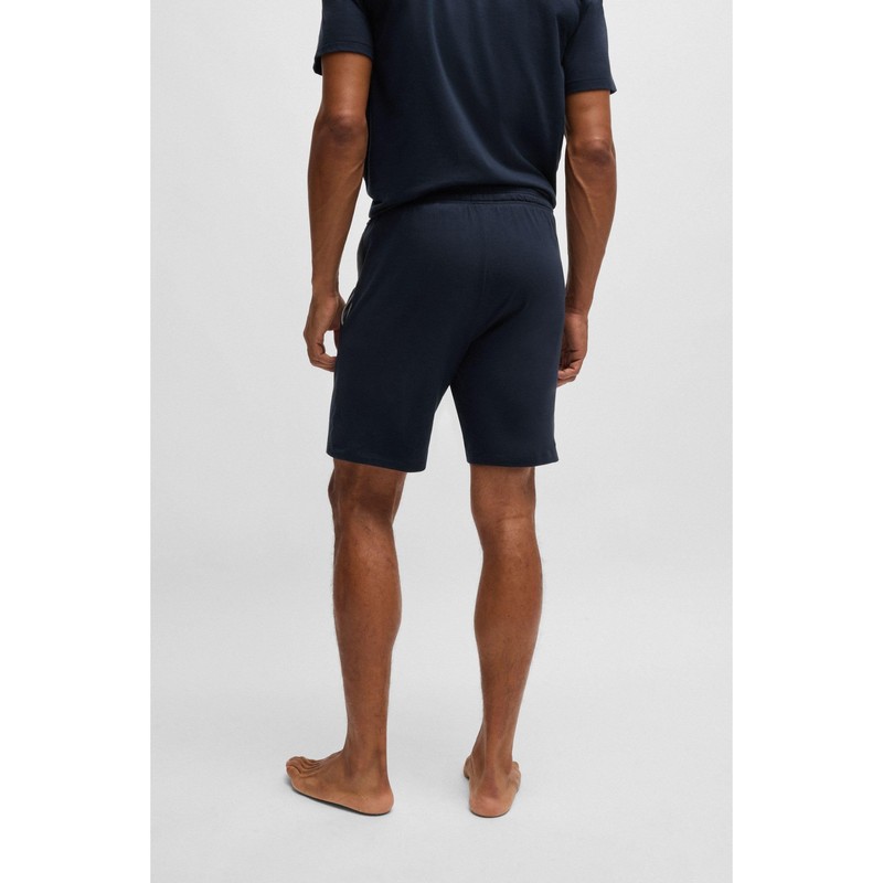 BOSS Mens Mix&Match Short CW Embroidered-Logo Shorts in Stretch Cotton