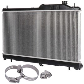 cciyu 2778 Radiator and 8MM-10MM,30MM-50MM Hose Clamp Replacement for 2005-2008 2010 For Subaru for Legacy 2.5L 2005 2006 2008 2009 For Subaru for Outback 2.5L