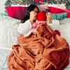 Bedsure Cuddly Fluffy Fleece Blanket, Warm Winter Soft Sofa Blanket,