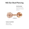 MODRSA Tragus Earrings 16G Stainless Steel Helix Stud Earrings for