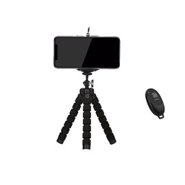 Phone Mini Tripod,Sponge Tripod with Phone Holder Flexible Tripod for Mobile Phones and Cameras