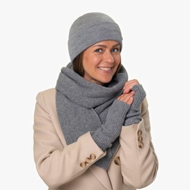 LIERYS Plain Merino Leg Warmers - Arm Warmers Made of Merino Wool - Women's Pulse Warmer for Autumn/Winter - Finger-free - Made in Germany, black