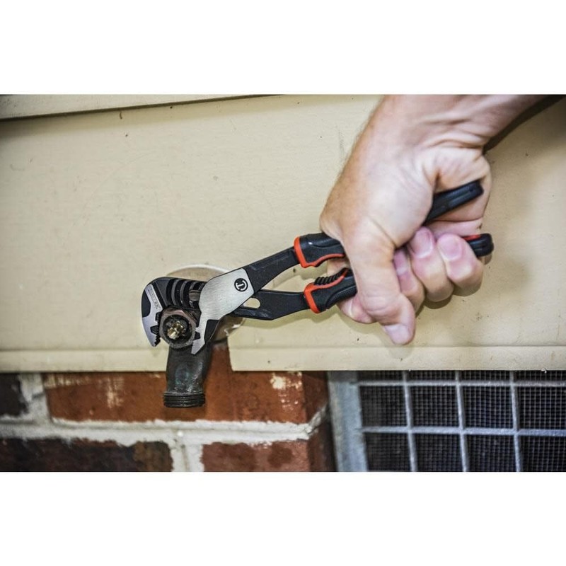 CRESCENT - Plier, 10", Straight Jaw, T&G, Cushion Grip (RTZ210CG)