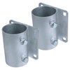 TPSHKE Dock Hardware 3" Galvanized Dock Pipe Leg Holder/Sleeve，Galvanized (1