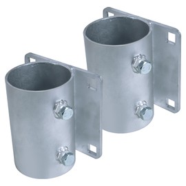 TPSHKE Dock Hardware 3" Galvanized Dock Pipe Leg Holder/Sleeve，Galvanized (1 Pack Side Leg Pipe Holder)