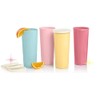 Tupperware Tumblers 16 oz Straight Side Solid Pastel Colors Blue,