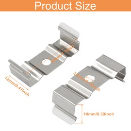 Murtenze T8 Led Light Clips Bracket Hanger for Integrated Tube Light Fixture - Tube Holder Mounting Brackets for LED Light Tube, Pack of 40