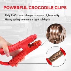 Voilamart Auto Heavy Duty Jumper Cables 1 Gauge 20Ft 3000AMP with Carry Bag Long Automotive Battery Jumper Cable Commercial Grade Booster Cables for Cars Battery Jump start Cables for Trucks Car SUV