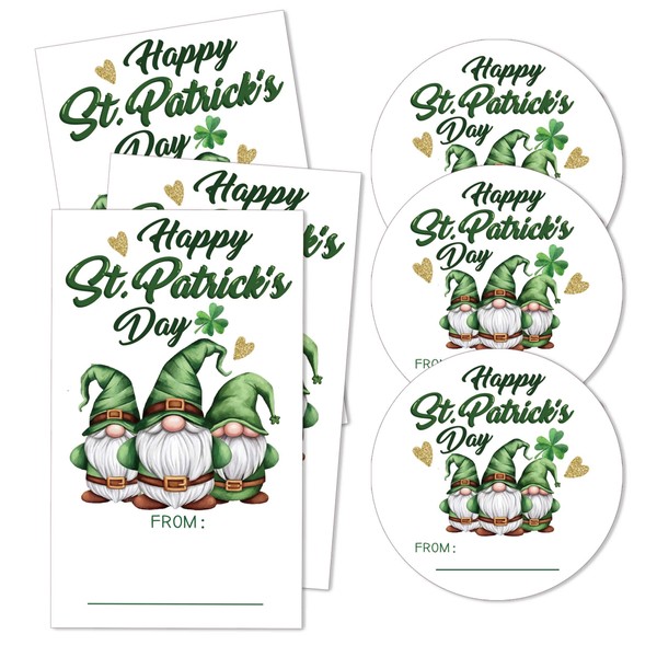 Happy St. Patrick's Day Stickers Shamrock Party Stickers St. Patrick'