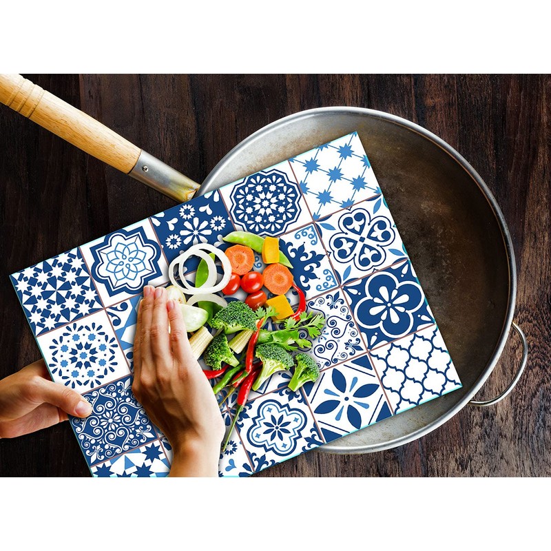 TMK Glass Chopping Board 30 x 22 cm with Mosaic