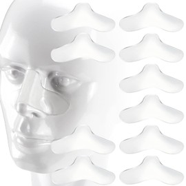 10 Pack Universal Nose Pads for CP-AP Ma-sk - Nasal Gel Pads Avoiding Air Leaks,Red Mark Irritation and Soreness,Can Be Trimmed by TOMOON