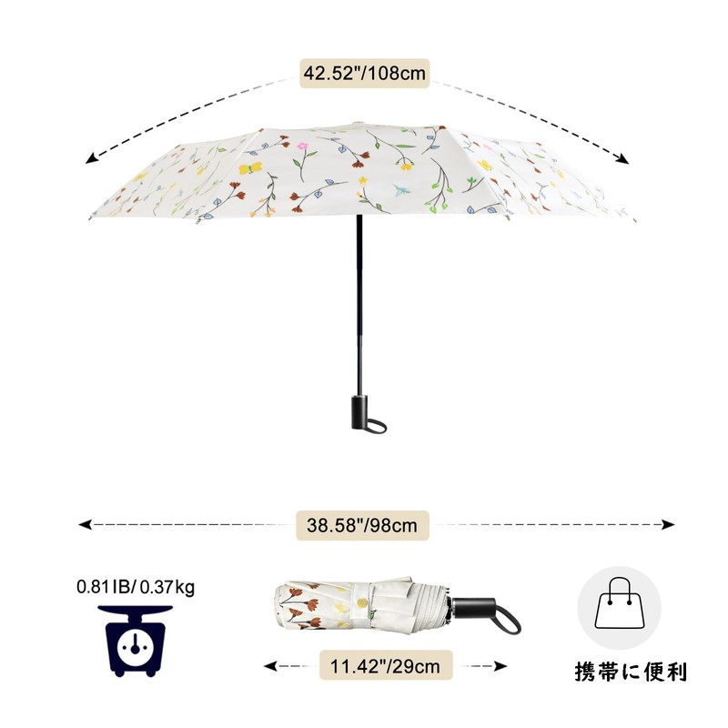 折りたたみ傘 日傘 UVカット100％遮光 傘 日傘 晴雨兼用 折り畳み傘 軽量 手動開閉 折りたたみ