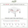 JIALE Checkered Table Cloth Square Cotton Linen Fabric Gingham Tablecloth