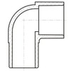 Lesso America 409 Series PVC Pipe Fitting - 90° Street
