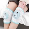 Kids Toddler Knee Pads Joint Protection Straps - Summer Thin Baby Knee Protectors Size/Blue Elephant 30ea