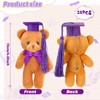 Sotiff 24 Pcs Mini Graduation Bear Plush Gift Stuffed Animal