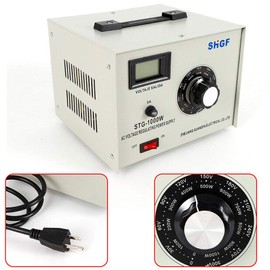 STG-1000W Single Phase AC Voltage Regulator Power Supply Autotransformer Voltage Regulator Powerstat 0-300V Voltage Transformer