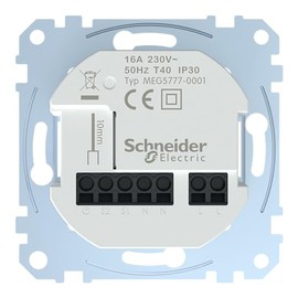 Schneider Electric Merten MEG5777-0001 Connected Room Temperature Controller Insert, Flush-Mounted Insert, 16A, Zigbee, Smart Home, Green