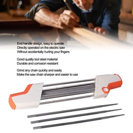 Lairun Chainsaw Sharpener for 3/8inch Chain, Durable Easy File Chain Saw Sharpener Set, 2 in 1 Mini Tool Accessories for Chain Grinding defult default