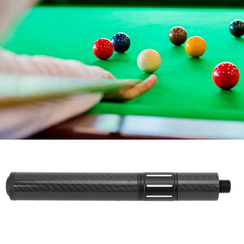Billiards Pool Cue Extension Carbon Fiber Telescopic Pool Cue Extender