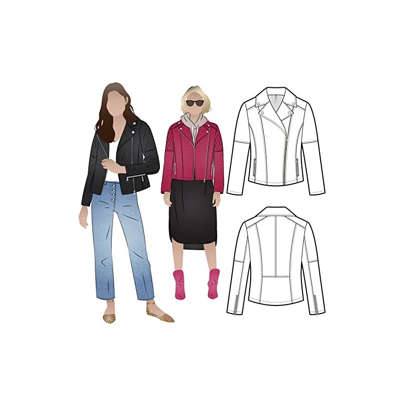 Style Arc Sewing Pattern - Ziggi Jacket (Sizes 18-30) -
