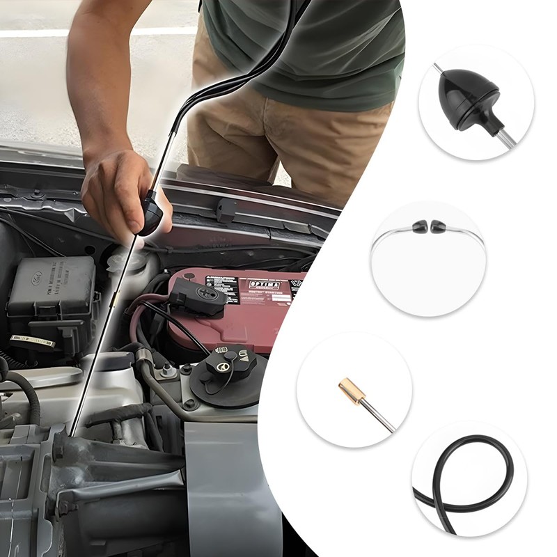 Yourkar Car Engine Mechanics Stethoscope, Stainless Steel Auto Engine Diagnostic