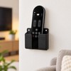 Wall-Mounted Storage Box for Remote & Phone – Punch-Free Black