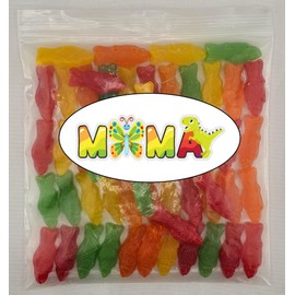 MiMa MiMa Assorted Gummy Candy - Fruity, Chewy Candy in Fun Shapes - Holiday Candy for Christmas Gifts & Stocking Stuffers- JuJu Fish 1lb
