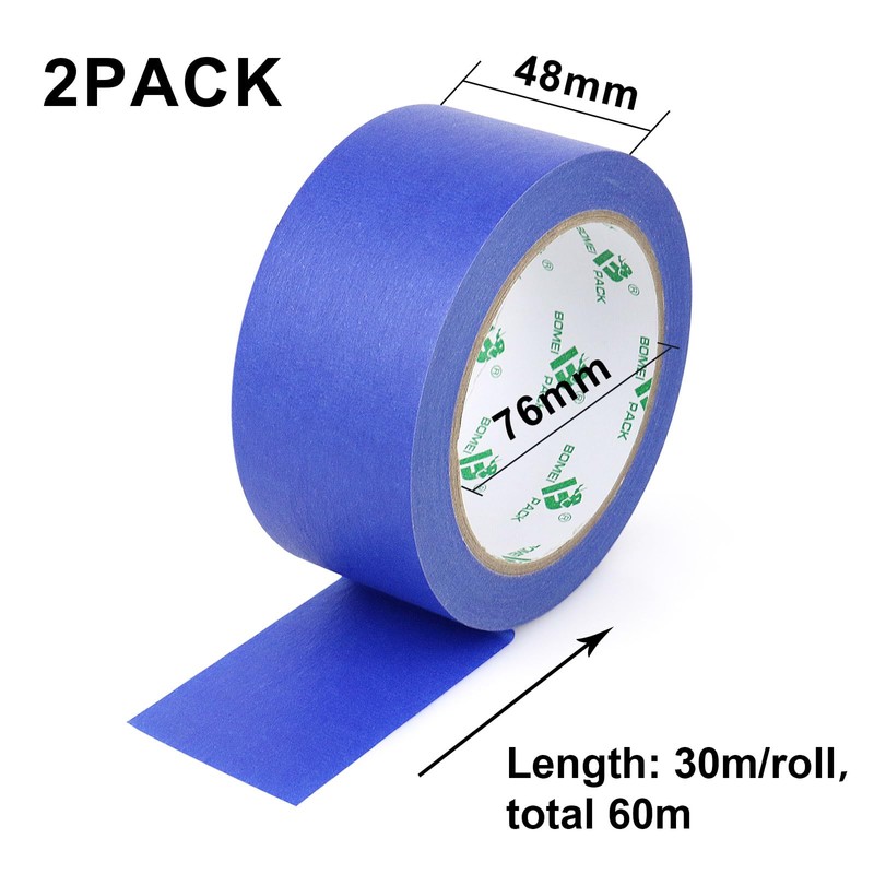Blue Masking Tape Decorative Writable Blue Painters Tape for Arts