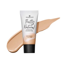 essence Pretty Natural Hydrating Foundation No. 010, Nude, Moisturising, Radiant Fresh, Matt, Vegan, Oil-Free, Alcohol-Free, Paraben-Free, Pack of 1 (30 ml)