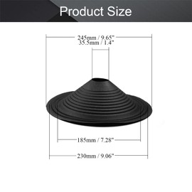Fielect 2Pcs 10 inches Paper Speaker Cone Subwoofer Cones Drum Paper 2 inches Inner Diameter 1Pcs