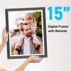 Large Digital-Photo-Frame Wi-Fi Picture Frame - 15" 32GB Smart Photo