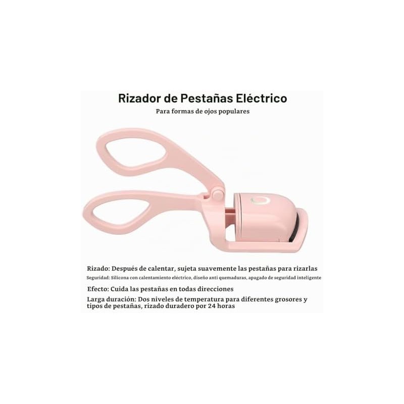 Rizador de Pestañas Eléctrico Profesional de Larga Duración con 2