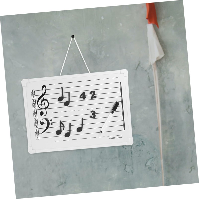 Operitacx Whiteboard Music Staff Boys and Girls Whiteboard Magnetic Erasable