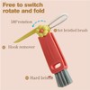 SANZUCHAN Crevice Cleaning Brush，Bottle Brushes for Cleaning，3 in 1 Cup