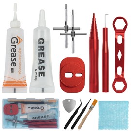 THKFISH Fishing Reel Repair Tool Kit, 13 Pcs Fishing Reel Bearing Tool Kit Remover Reel Bearing Remover Kit for Baitcasting Reel Lightweight DIY Use Tools