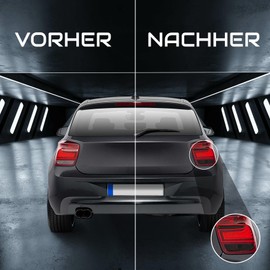 Finest Folia C030 Rear Lights Film Sticker Set Left & Right Rear Lights Headlight (Dark)