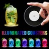 Joycabin Pack of 8 LED Coasters, Colourful LED Coasters, Luminous