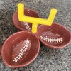 Boston Warehouse Touchdown 3 Section Football Condiment Server bowl Hand