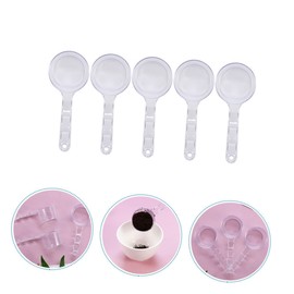 Healeved 5pcs Diy Face Mask Skincare Tools Hydrating Mask Powder Gauge Long Handle for