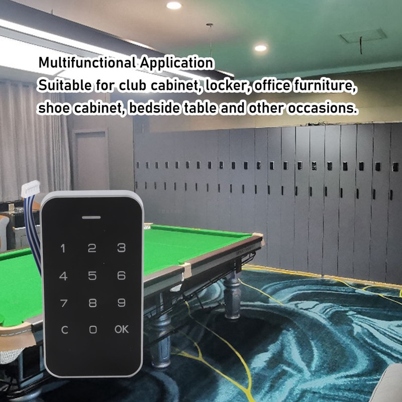 Electronic Cabinet Lock High Safety Password Entry Digital Touch Keypad