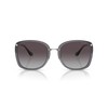 Coach HC7157D Sunglasses, Transparent Grey/Grey Gradient, 58 mm