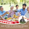 NACHLYNN Pack of 6 Disposable Tablecloths, 137 x 274 cm,