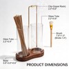 Starfa Wooden Incense Holder, 2 in 1 Burner with Long